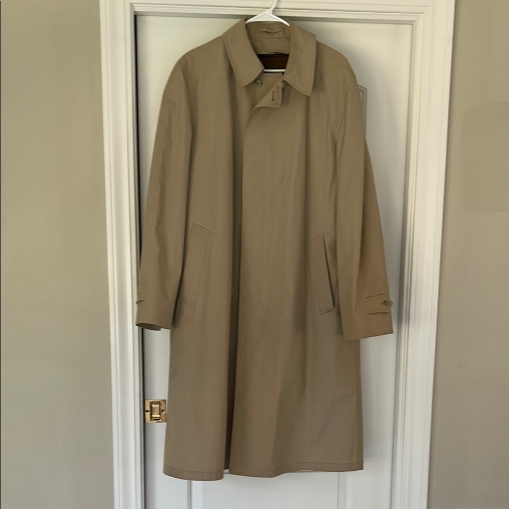 London Fog Tan Trench Coat Timeless Design